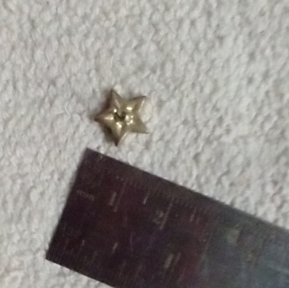 Silvertone crystal 🔮 star ⭐ ✨ post earrings - Picture 4 of 5